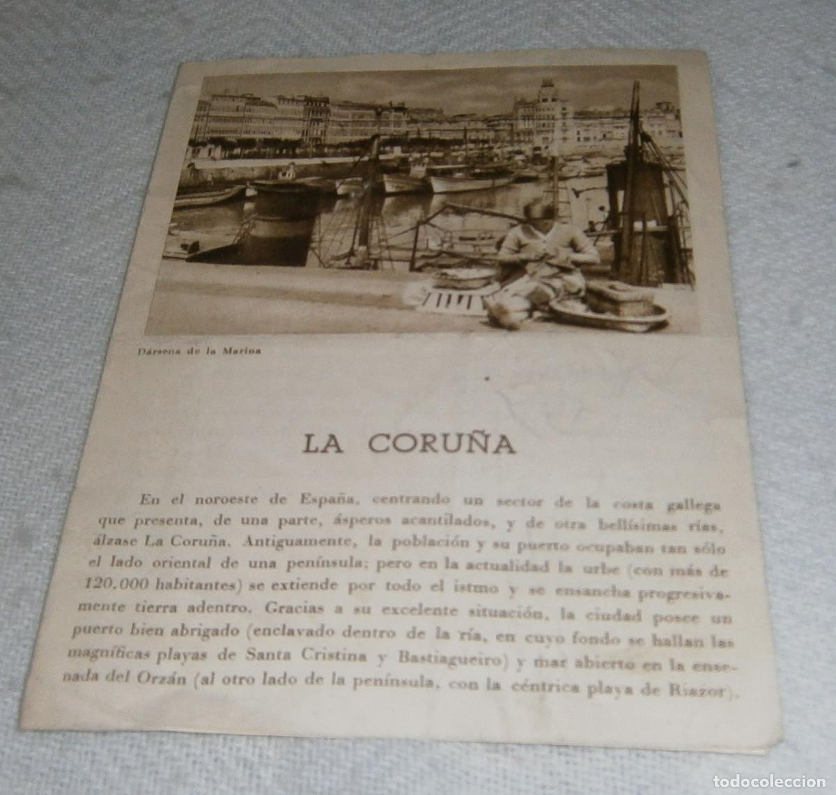 Tourismusbrosch&uuml;ren: folleto antiguo de la Coru&ntilde;a