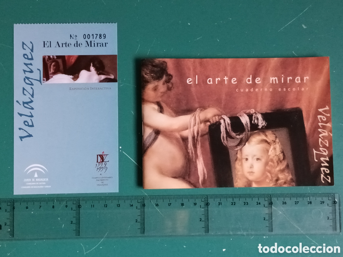 Travel Brochures: Velazquez El Arte de Mirar Cuaderno escolar + Entrada exposici&oacute;n interactiva. Pegatinas cuadros
