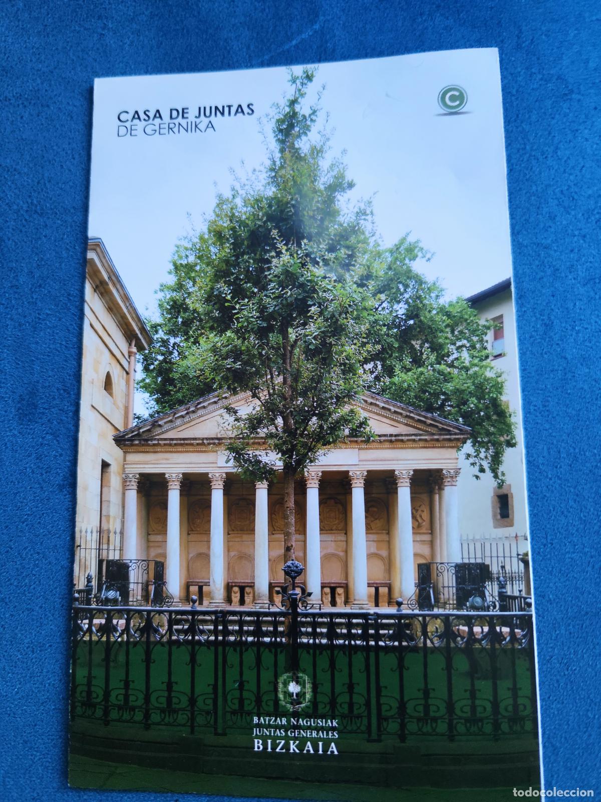 Folletos de turismo: Folleto tr&iacute;ptico de la Casa de Juntas de Gernika, Vizcaya (Bilbao).