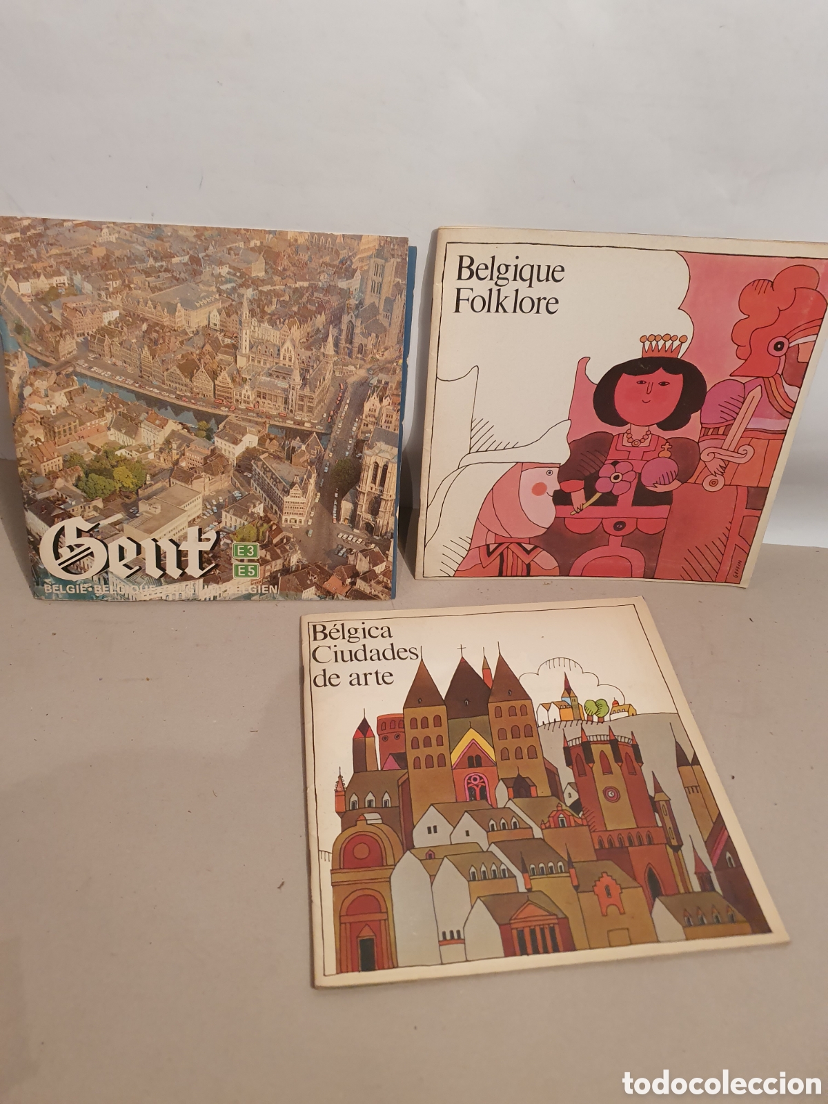 Tourismusbrosch&uuml;ren: BELGICA. PUBLICIDAD TUR&Iacute;STICA A&Ntilde;OS 70. B&Eacute;LGICA CIUDADES DE ARTE.