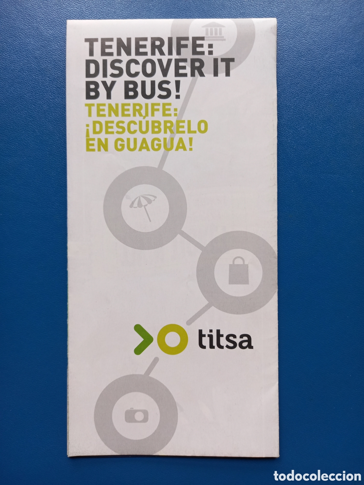 Folletos de turismo: FOLLETO TUR&Iacute;STICO - MAPA TENERIFE EN BUS/GUAGUA