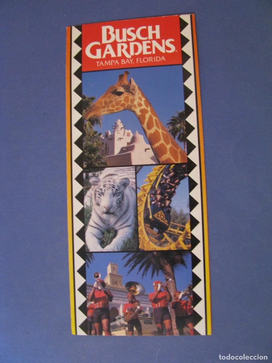 Brochures de tourisme: FOLLETO DE BUSCH GARDENS. TAMPA BAY, FLORIDA. EE.UU. 1990.