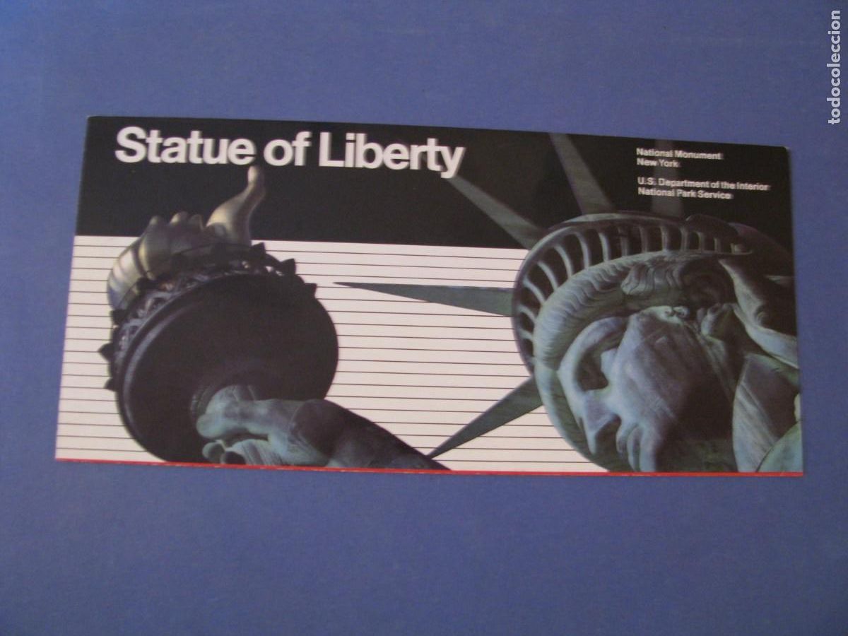 Brochures de tourisme: FOLLETO DE TURISMO. ESTATUA DE LA LIBERTAD. NUEVA YORK. STATUE OF LIBERTY. NEW YORK. 1990.