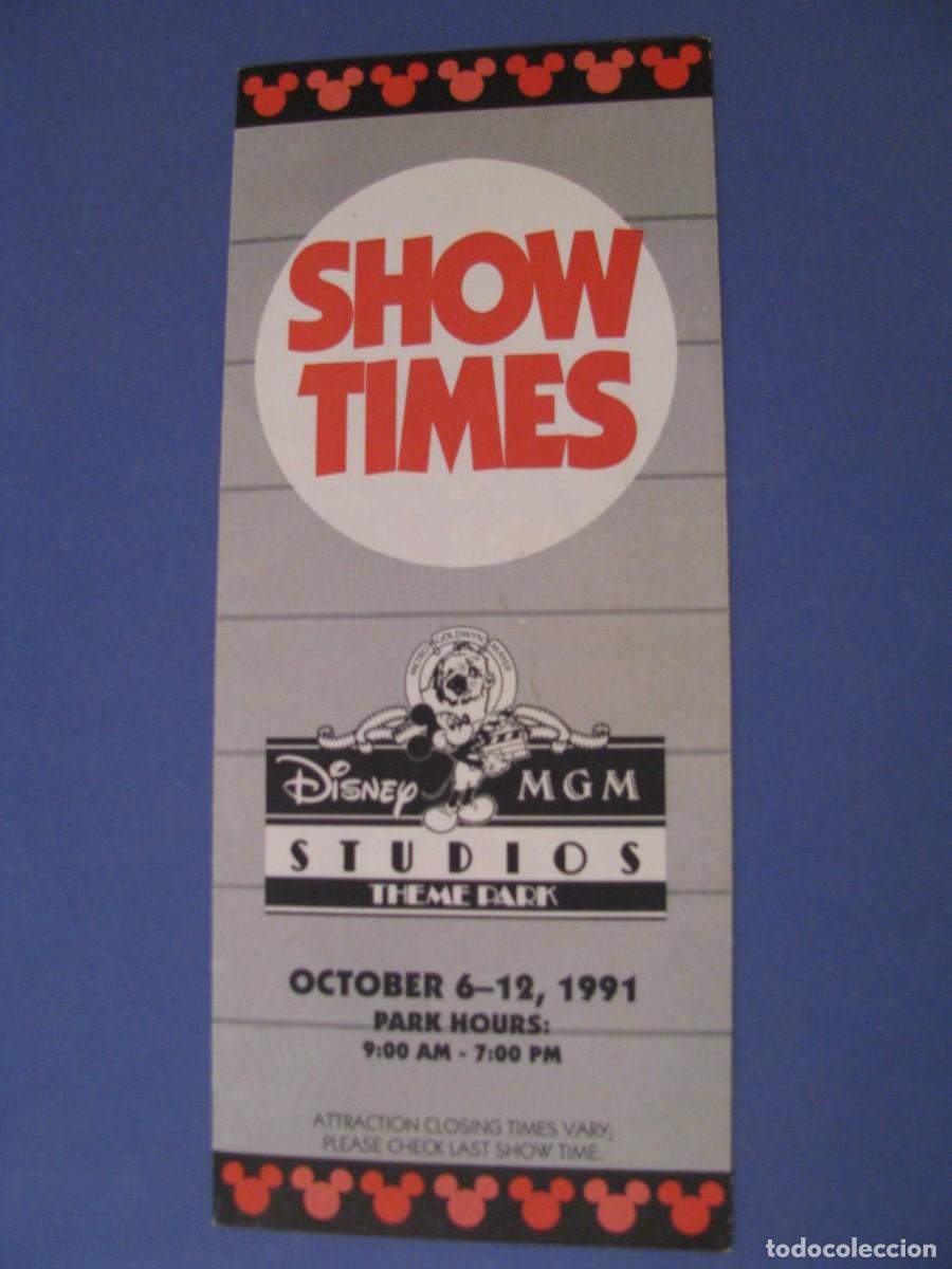 Brochures de tourisme: FOLLETO DE DISNEY-MGM STUDIOS THEME PARK. 1991.