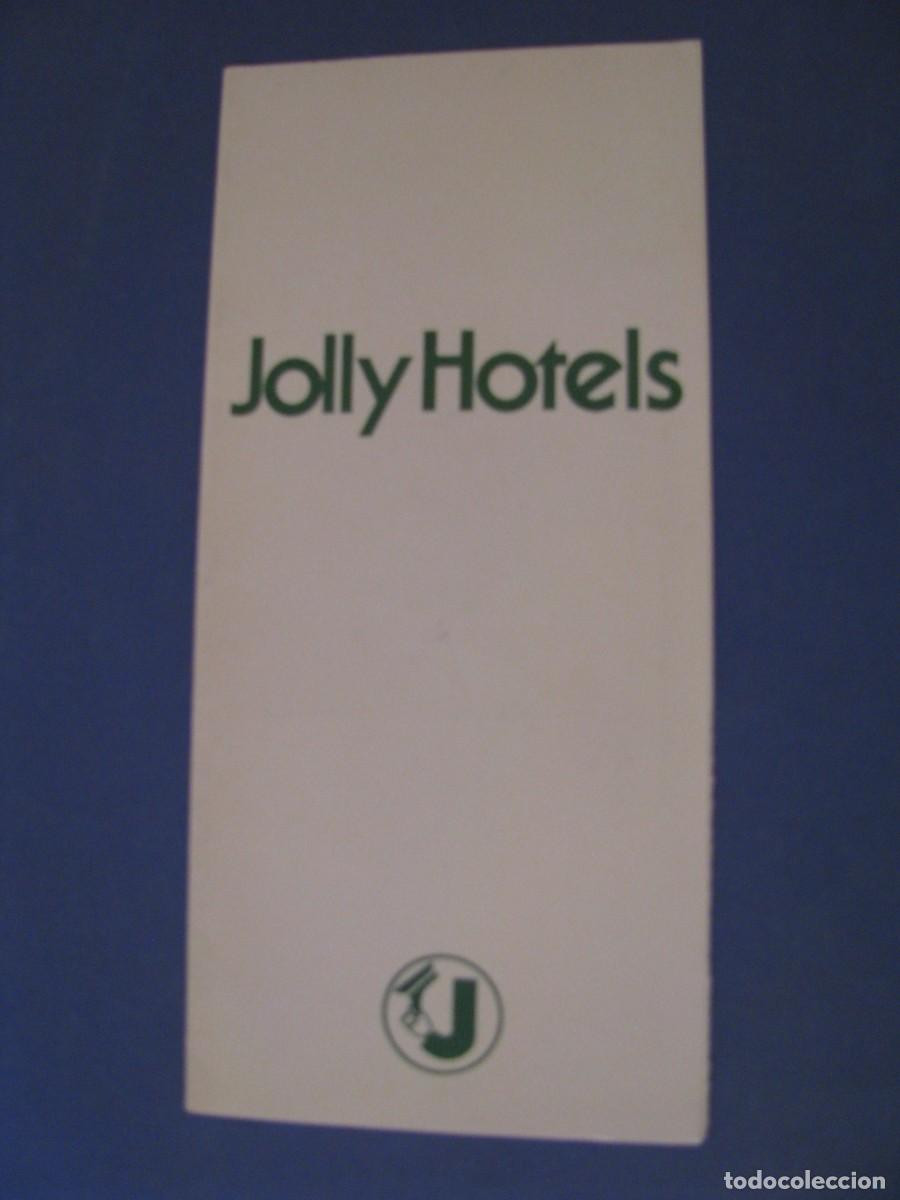 Brochures de tourisme: FOLLETO DE JOLLY HOTELS, BOLOGNA ITALIA. FORMULARIO DE REGISTRACION. 1983.