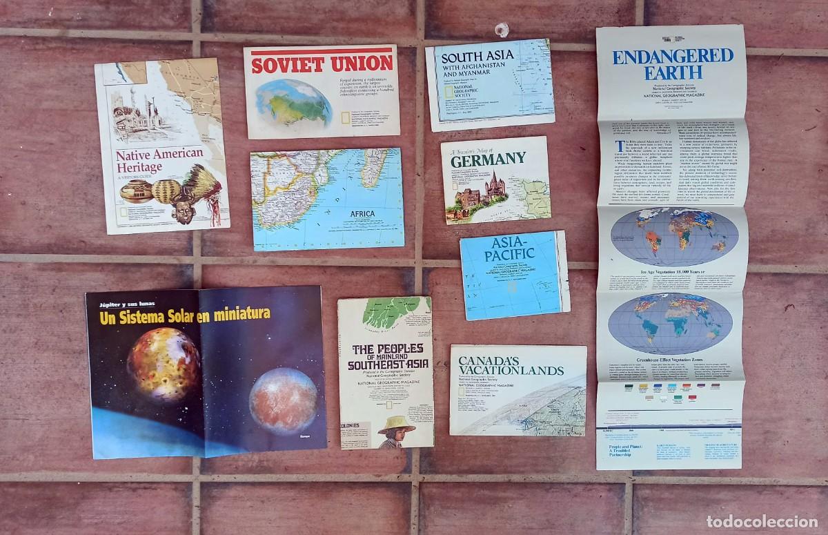Brochures de tourisme: Mapas y carteles publilcados por National Geographic: The peoples of Mainland Southeart Asia, ...