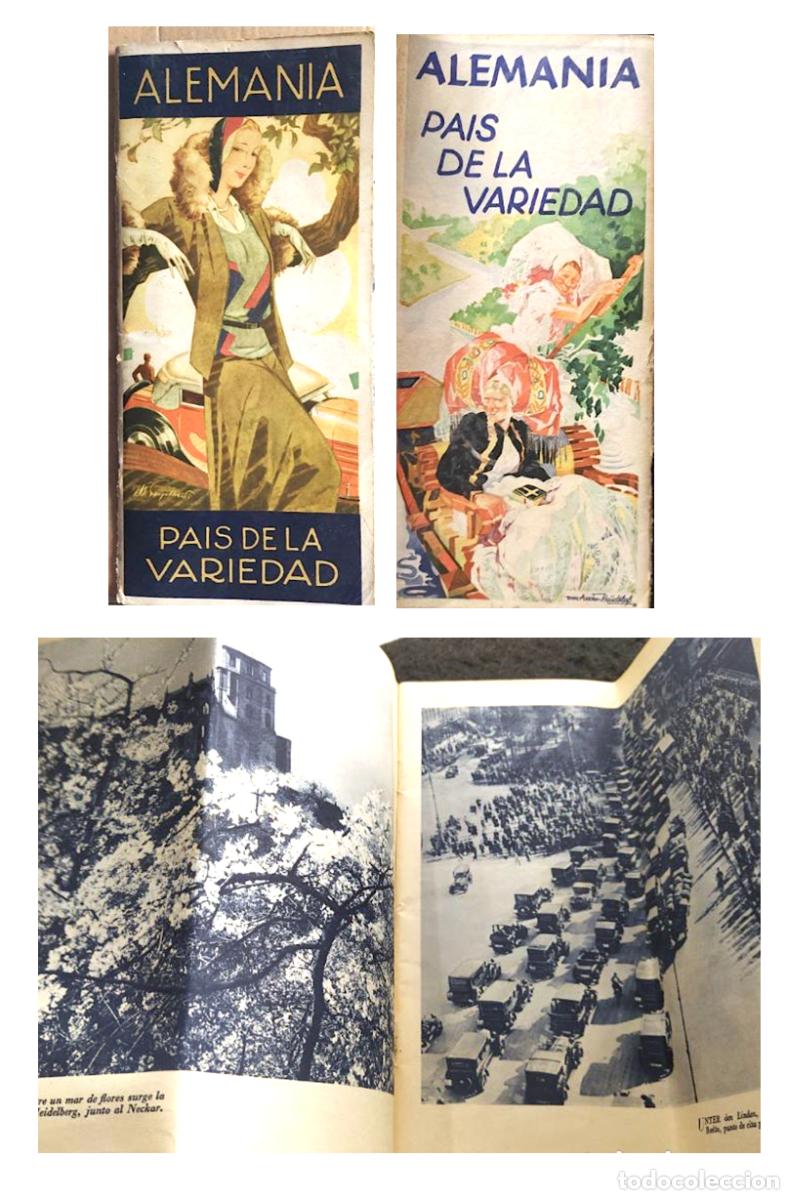 Folletos de turismo: Alemania Pais de la Variedad (Folleto tur&iacute;stico alem&aacute;n. Plegado. Texto y fotos. Espa&ntilde;ol. A&ntilde;os 20