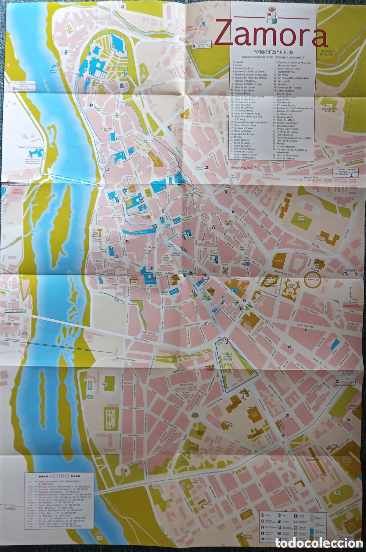 Tourismusbrosch&uuml;ren: FOLLETO MAPA DE ZAMORA