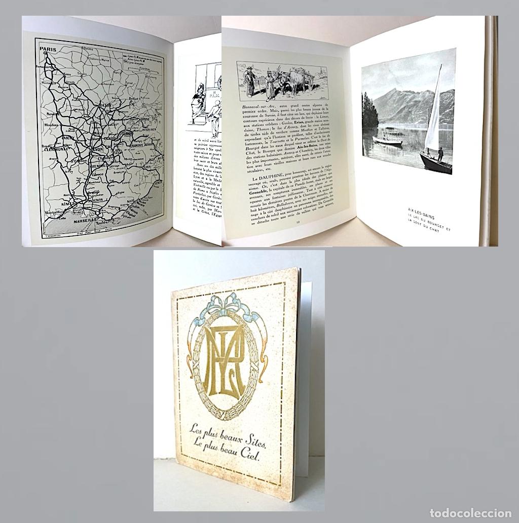 Travel Brochures: Chemins de Fer PARIS - LYON - MEDITERRAN&Eacute;E. c 1900. (Turismo. Francia. Mapa