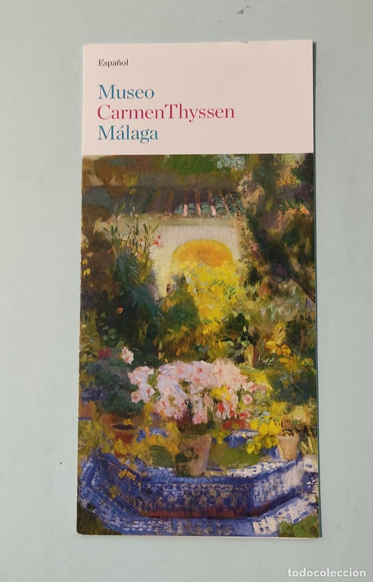 Travel Brochures: MUSEOS - FOLLETO PINTURA ESPA&Ntilde;OL - MUSEO CARMEN THYSSEN (M&Aacute;LAGA).