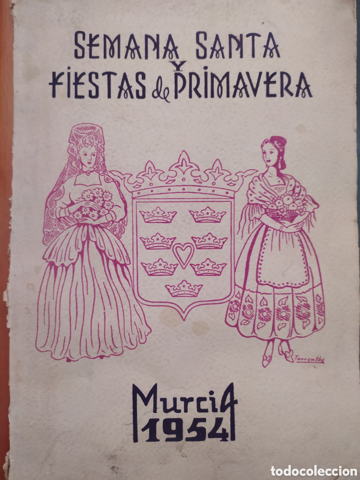 Travel Brochures: SEMANA SANTA FIESTAS PRIMAVERA MURCIA A&Ntilde;O 1954