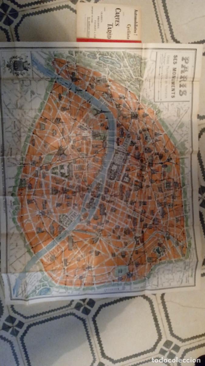 Brochures de tourisme: Par&iacute;s Monumental. Monuments Mus&eacute;es Attractions. Con mapa de 1925. Cartes Taride
