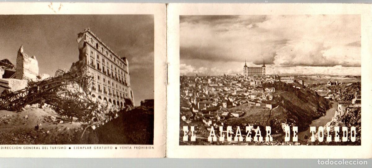Tourismusbrosch&uuml;ren: EL ALCAZAR DE TOLEDO. EDICI&Oacute;N DE LA DIRECCION GENERAL DE TURISMO. HUECOGRABADO, 12 PAGINAS.