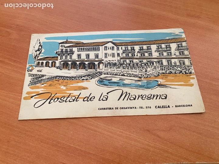 Tourismusbrosch&uuml;ren: HOSTAL DE LA MARESMA CALELLA. DIPTICO (COIB105)