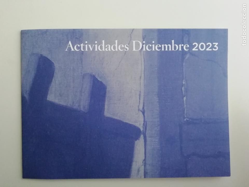 Folletos de turismo: Folleto actividades Museo del Prado Diciembre 2023 P&oacute;ster Artista en su estudio h. 1628 Rembrandt