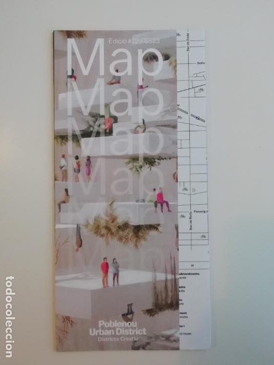 Tourismusbrosch&uuml;ren: Folleto Map Poblenou Urban District Districte Creatiu Edici&oacute; #23 / SS23 Barcelona Dise&ntilde;o Creaci&oacute;n