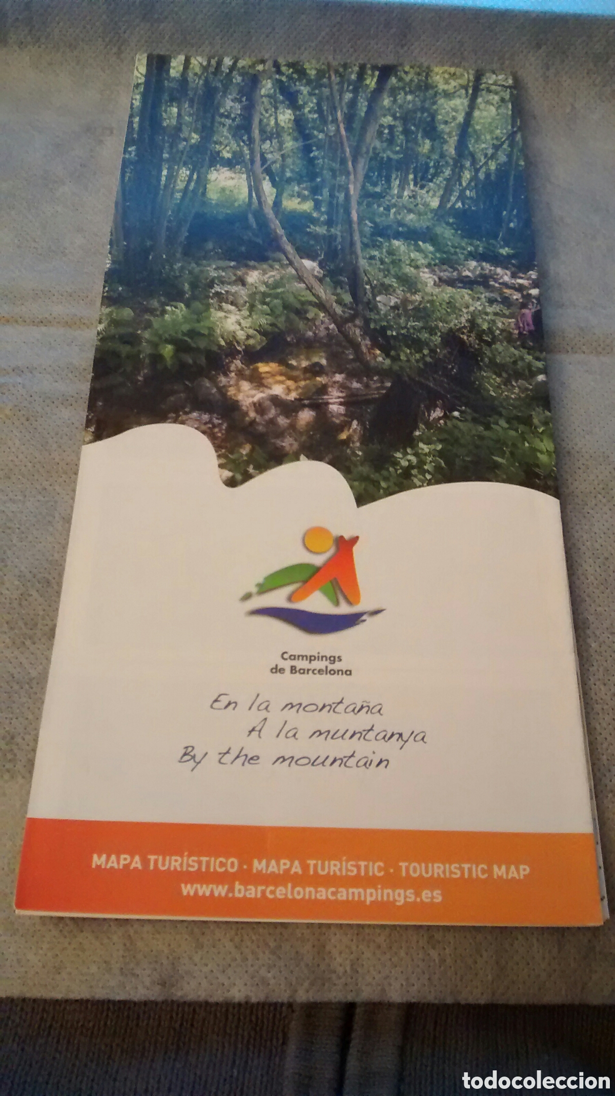 Brochures de tourisme: CAMPINGS DE BARCELONA. MAPA TURISTICO DE BARCELONA Y CAMPINGS