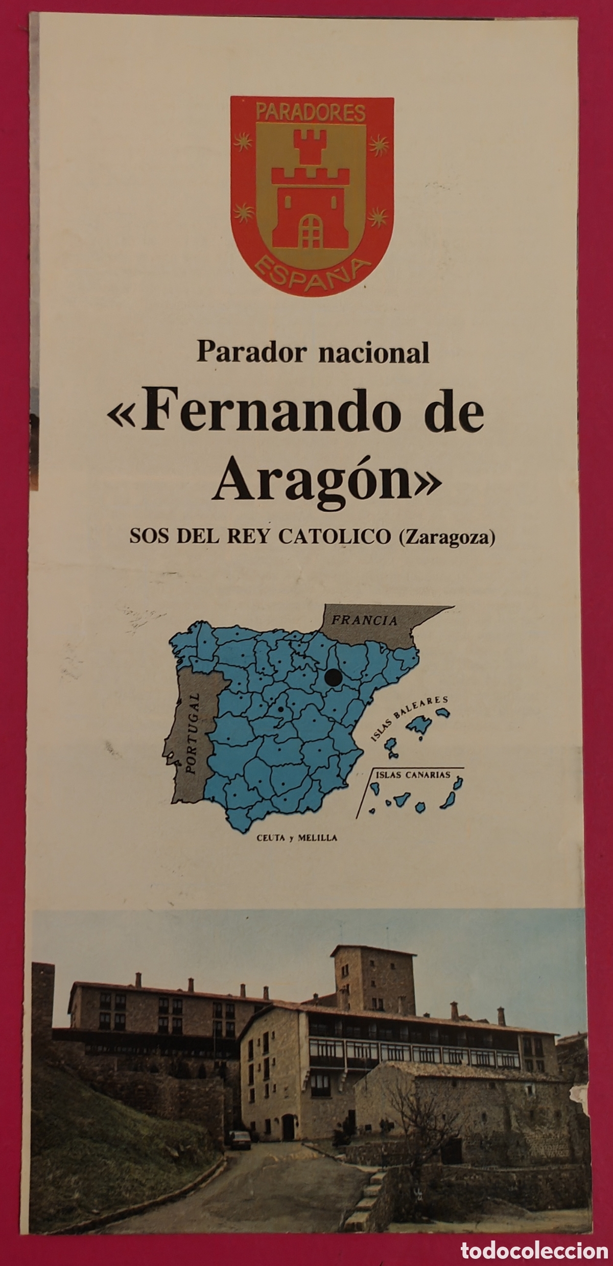 Folletos de turismo: :::: CR182 - FOLLETO PARADOR NACIONAL FERNANDO DE ARAG&Oacute;N - SOS DEL REY CATOLICO - ZARAGOZA