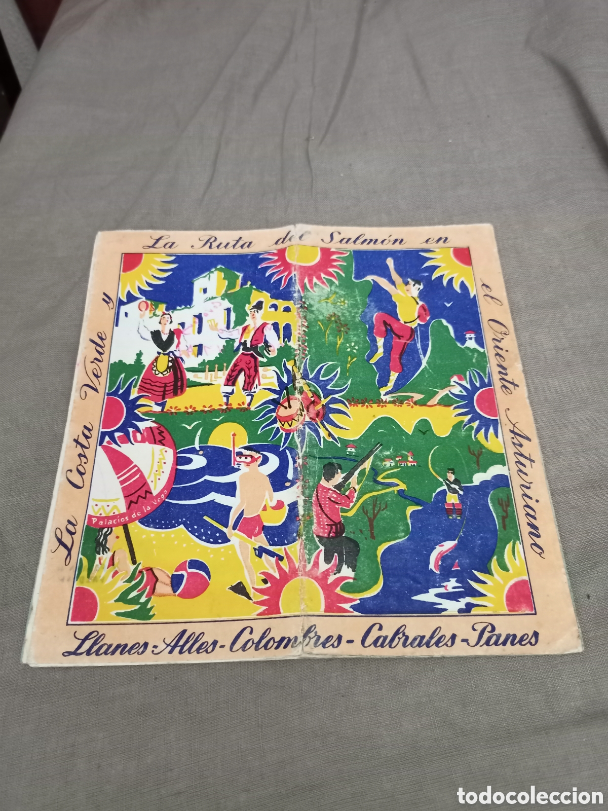 Tourismusbrosch&uuml;ren: Antiguo folleto La ruta del salm&oacute;nen el Oriente Asturiano