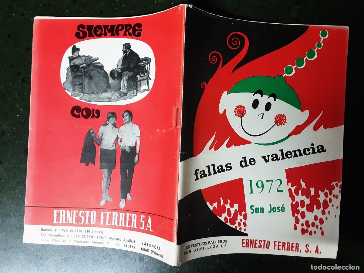 Travel Brochures: LIBRETO PUBLICITARIO FALLAS DE VALENCIA 1972