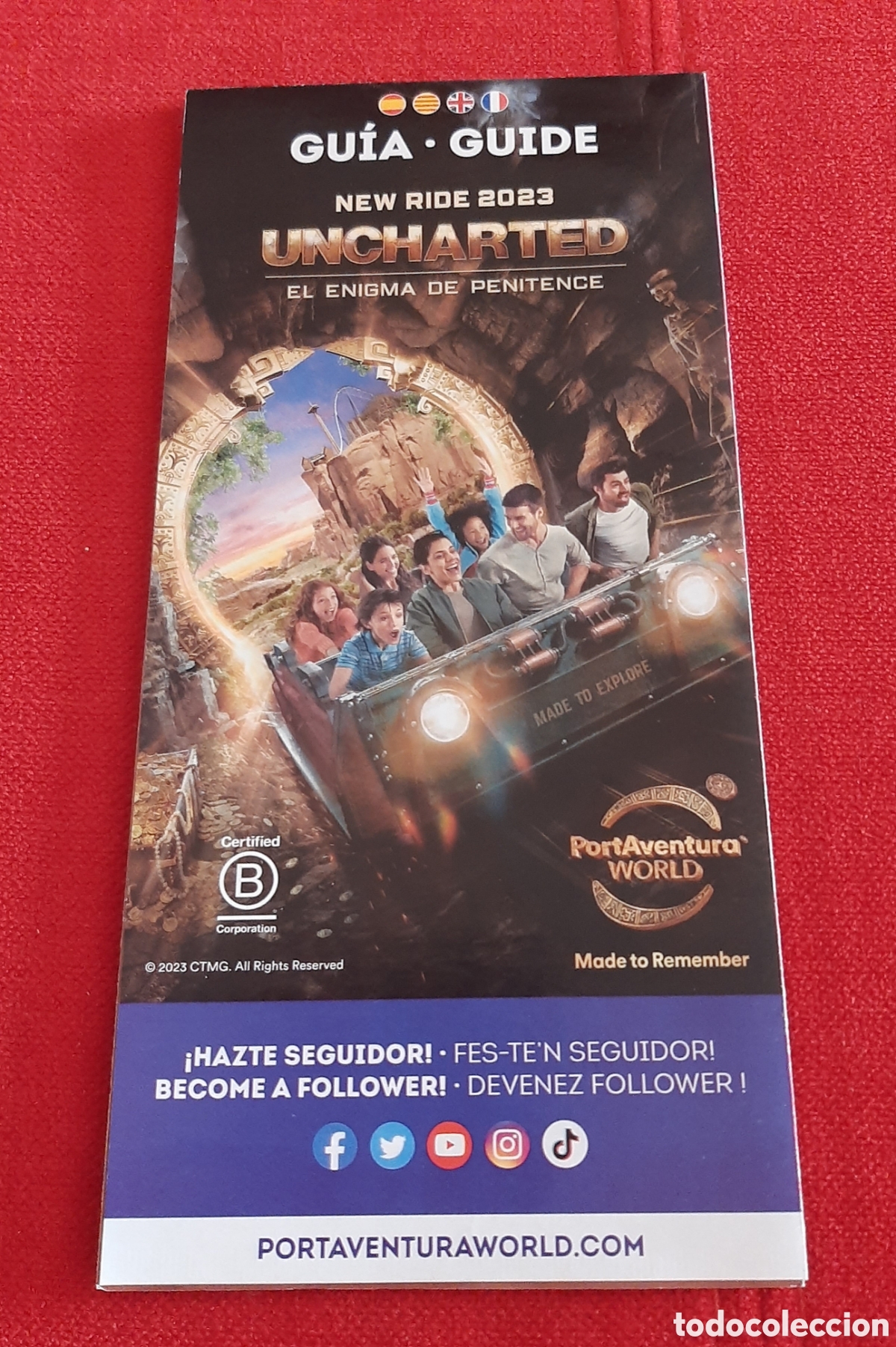 Folletos de turismo: Gu&iacute;a mapa Port Aventura Portaventura 2023 novedad Uncharted COMPRA MINIMA 5&euro;