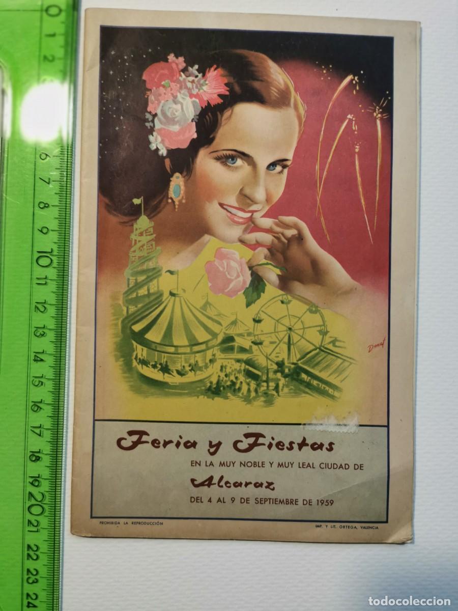 Tourismusbrosch&uuml;ren: PROGRAMA FERIA FIESTAS ALCARAZ (MURCIA) 1959