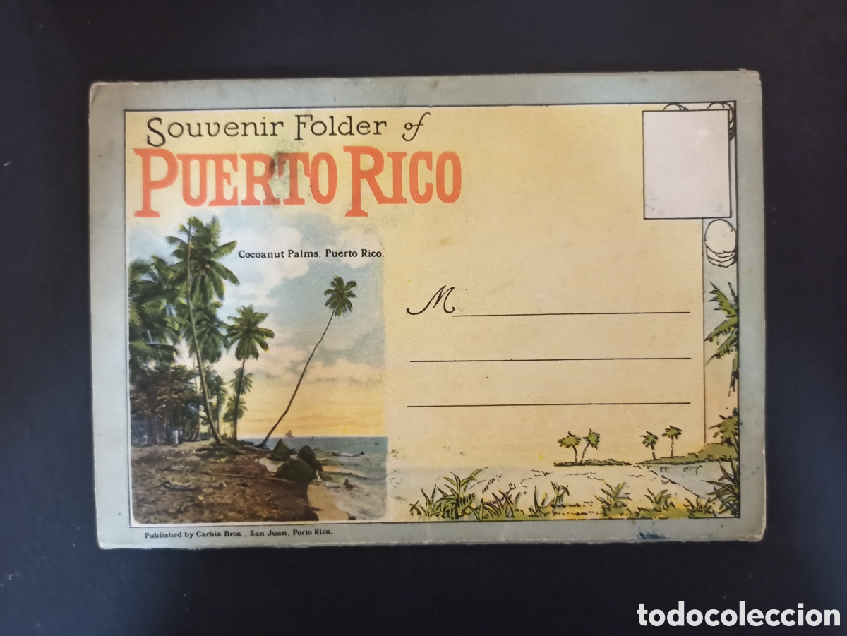 Tourismusbrosch&uuml;ren: 16 vistas de Puerto Rico. Principios s. XX. Sin circular.