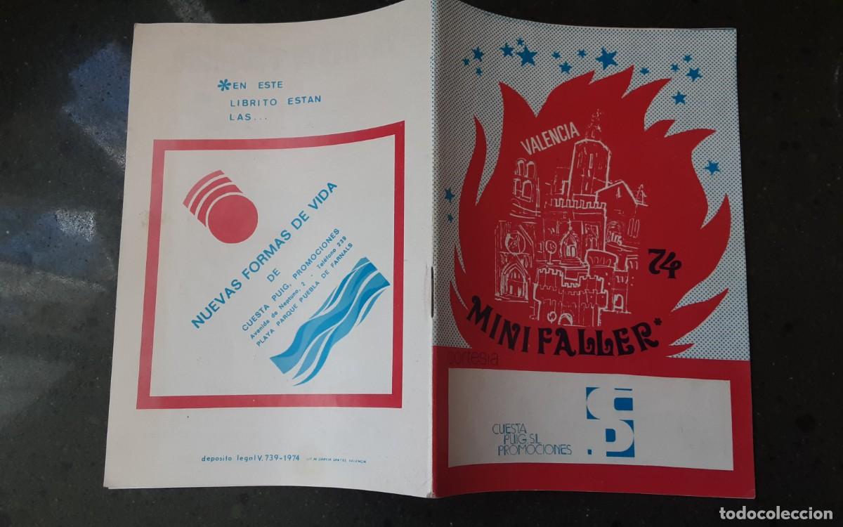 Travel Brochures: LIBRETO PUBLICITARIO, MINI FALLER CUESTA PUIG, FALLAS DE VALENCIA 1974