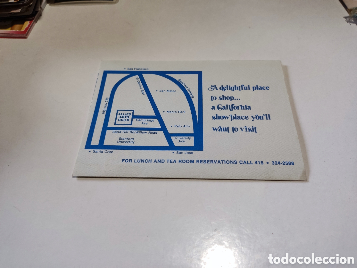 Brochures de tourisme: Folleto tur&iacute;stico de ALLIED ARTS GUILD San Francisco, California