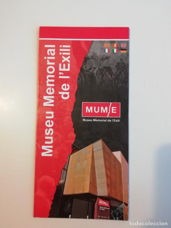 Folhetos de turismo: Folleto Museu Memorial de l'Exili MIME La Jonquera La Junquera Alt Empord&agrave; Catalunya