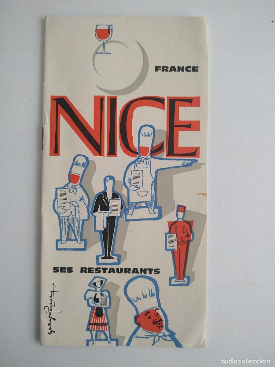 Folhetos de turismo: ANTIGUO FOLLETO TURISTICO DE FRANCIA Y SUS RESTAURANTES