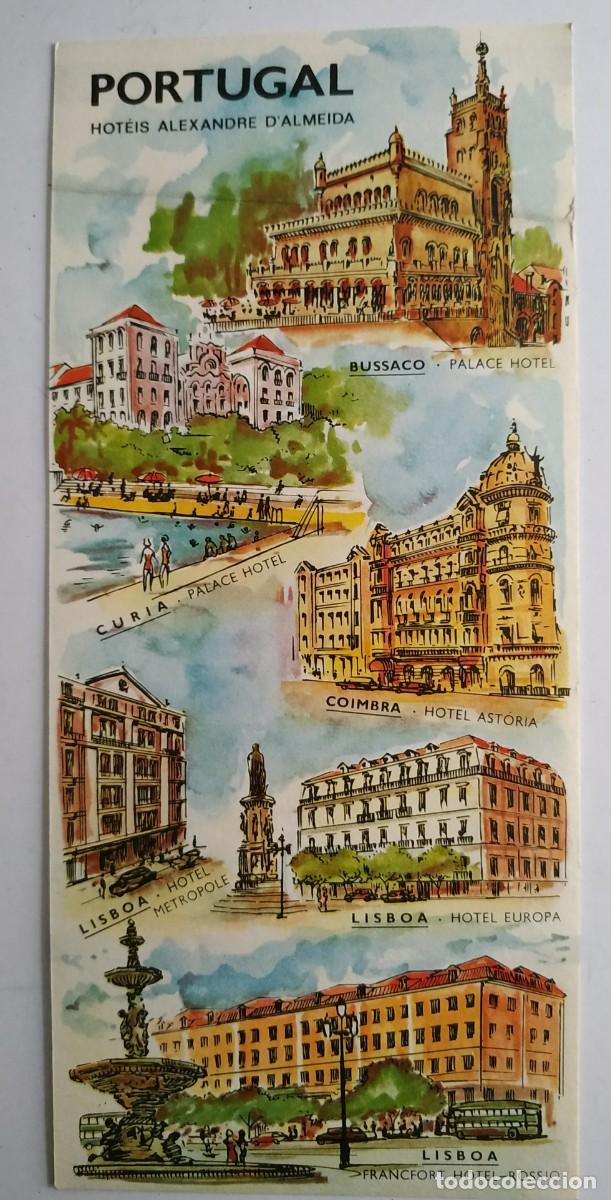 Folhetos de turismo: ANTIGUO FOLLETO TURISTICO HOTELES ALEXANDRE DE ALMEIDA PORTUGAL