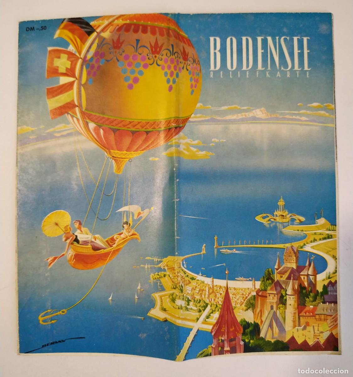 Folhetos de turismo: ANTIGUO FOLLETO TURISTICO DEL LAGO CONSTANZA EN ALEMANIA CON MAPA DESPLEGABLE