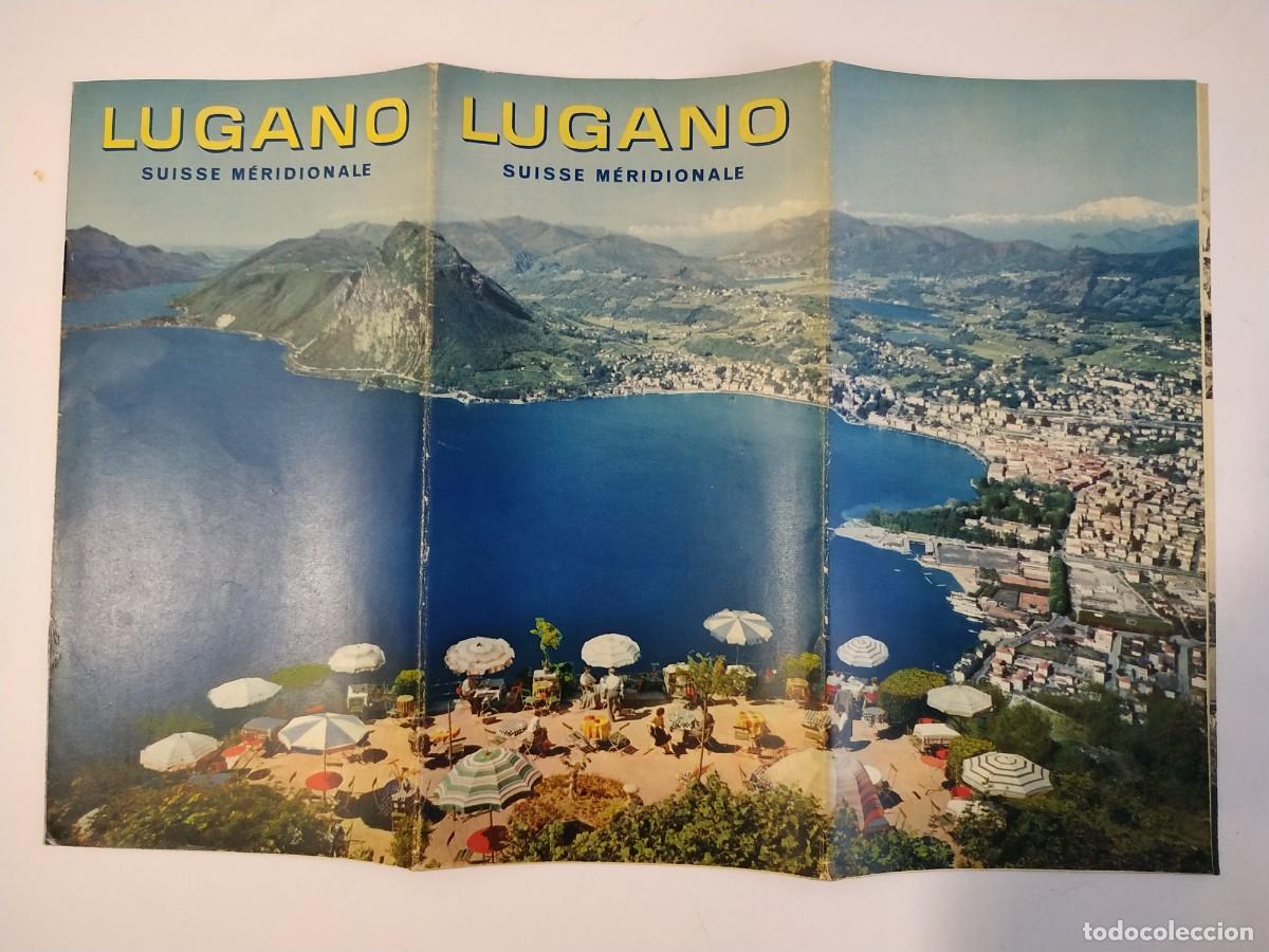 Folhetos de turismo: ANTIGUO FOLLETO TURISTICO LUGANO SUIZA