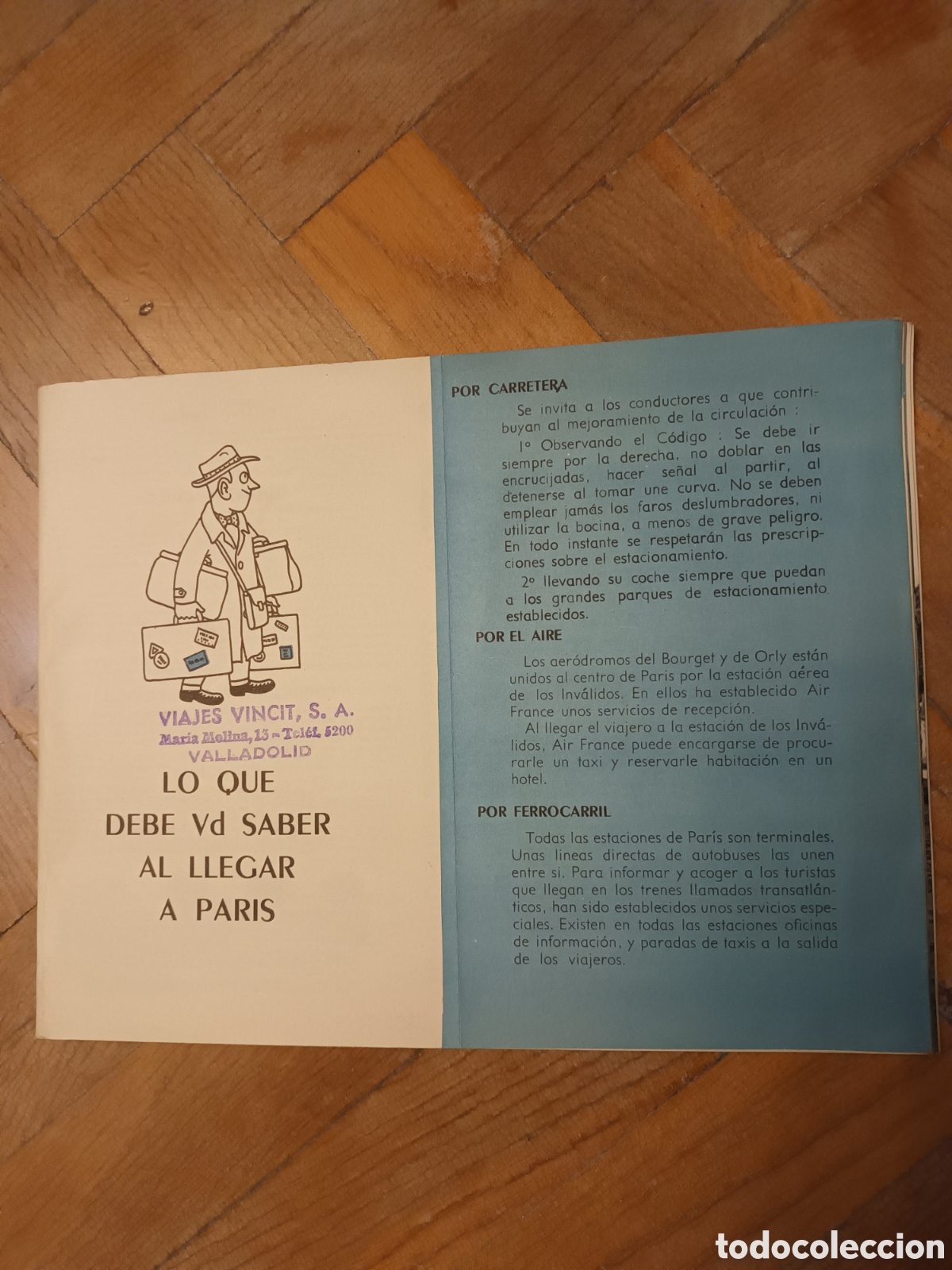 Tourismusbrosch&uuml;ren: PAR&Iacute;S. a&ntilde;os 50. En espa&ntilde;ol. A estrenar.