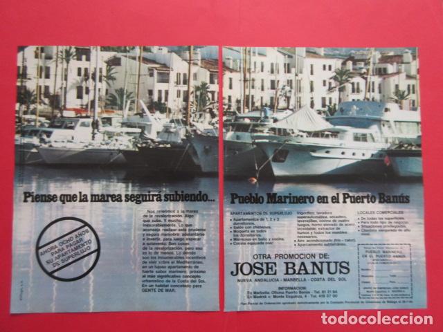 Tourismusbrosch&uuml;ren: PUBLICIDAD 1976 - REF: TRI_04_PUB -LEEINT- PUERTO BANUS JOSE NUEVA ANDALUCIA MARBELLA