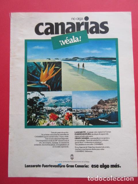 Folletos de turismo: PUBLICIDAD 1978 - REF: TRI_04_PUB -LEEINT- CANARIAS GRAN CANARIAS LANZAROTE FUERTEVENTURA