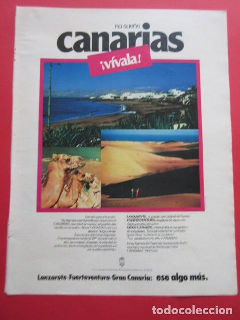 Folletos de turismo: PUBLICIDAD 1978 - REF: TRI_04_PUB -LEEINT- CANARIAS GRAN CANARIAS LANZAROTE FUERTEVENTURA