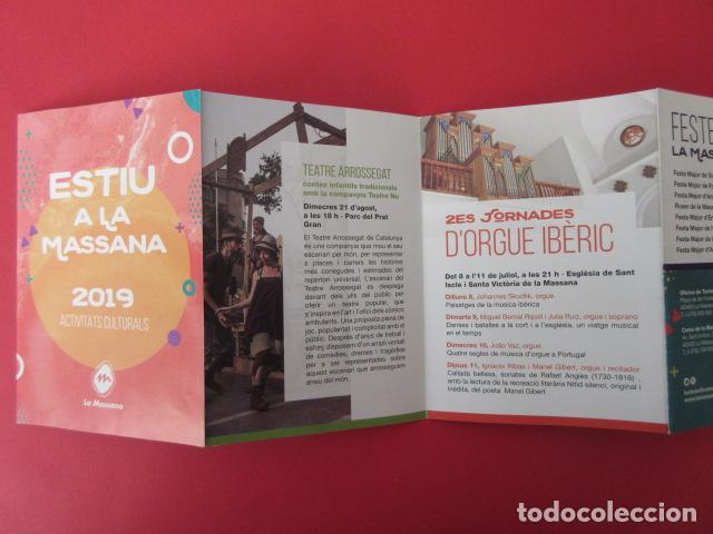 Folletos de turismo: FOLLETO DESPLEGABLE - ESTIU A LA MASSANA 2019