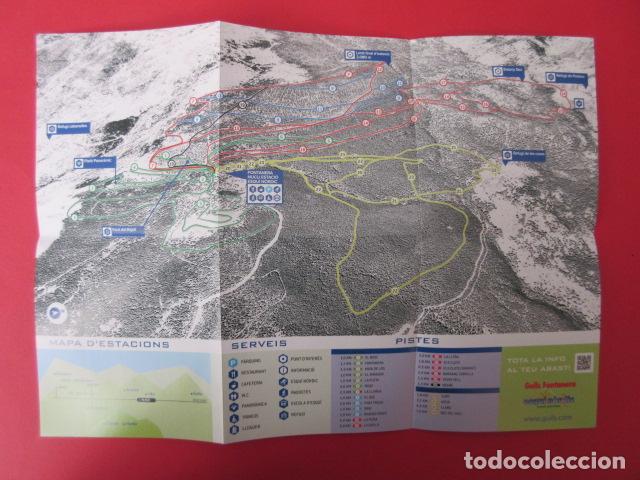 Folletos de turismo: FOLLETO DESPLEGABLE ESQUI SKY NORDICO ESTACION GUILS PLANO - LLES ARANSA SANT JOAN DE L'ERM TAVASCAN