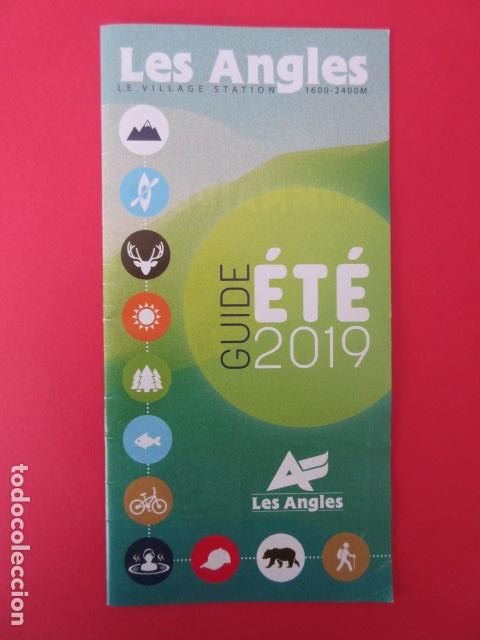 Folletos de turismo: FOLLETO DESPLEGABLE - LES ANGLES 2019 VERANO PROGRAMA 24 PAGINAS PIRINEOS CATALANES