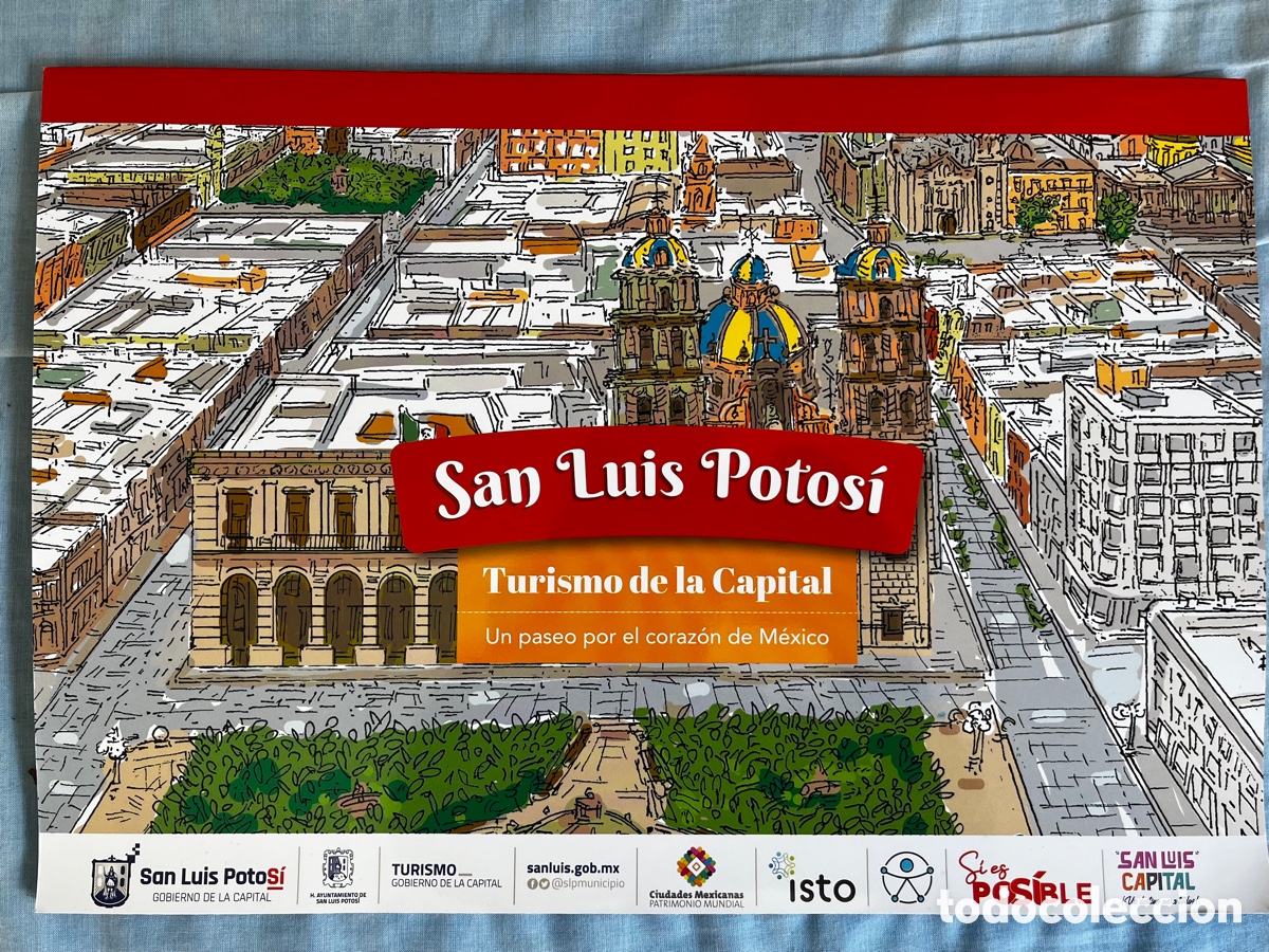 Travel Brochures: Libro con dibujos de San Luis de Potosi, Mexico