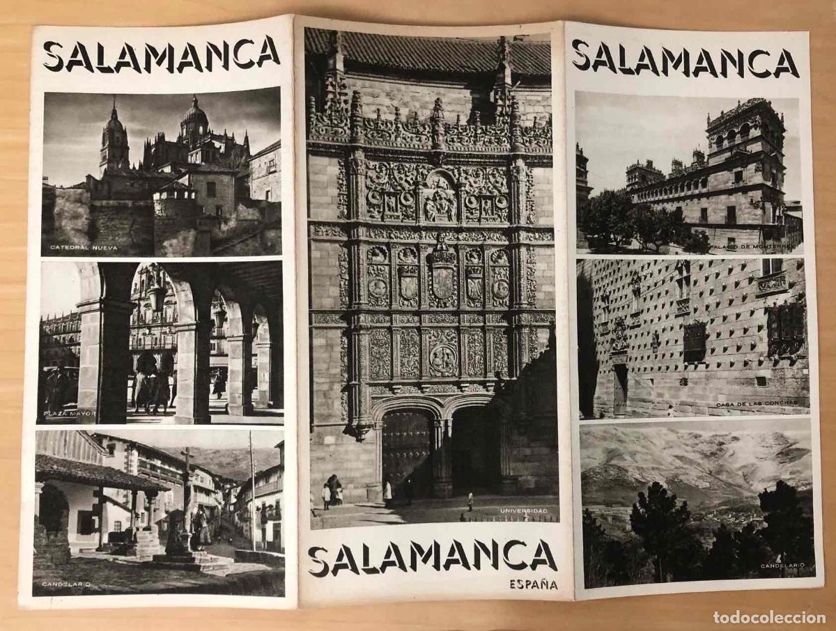 Travel Brochures: FOLLETO TURISMO TRIPTICO SALAMANCA. DIRECCION GENERAL DE TURISMO. C. 1940
