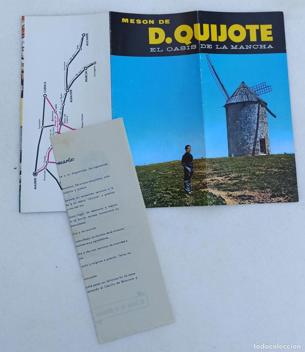 Travel Brochures: Folleto Mes&oacute;n Don Quijote. El oasis de la Mancha. Mota del Cuervo. Inicios a&ntilde;os 60