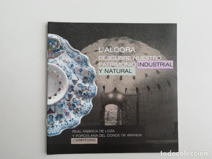 Folhetos de turismo: Folleto Alcora L'Alcora Real F&aacute;brica de Loza y Porcelana Castell&oacute;n Comunitat Valenciana Patrimonio