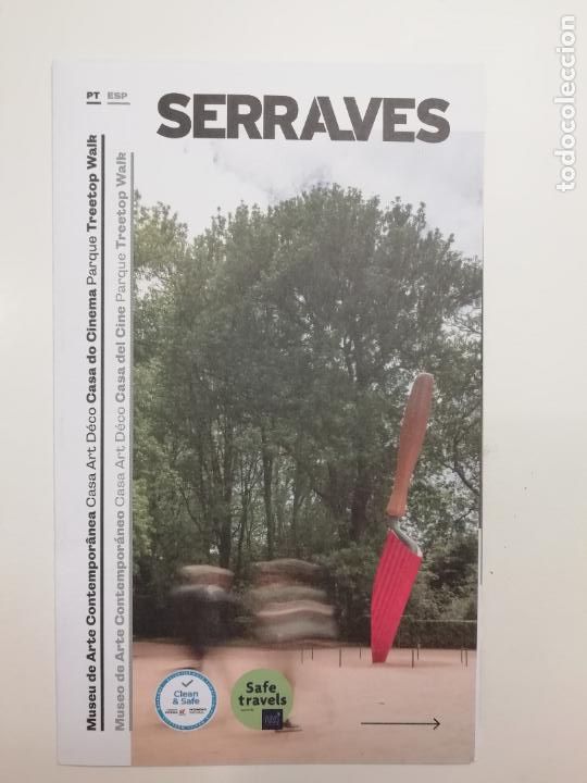 Folhetos de turismo: Folleto Serralves Oporto Porto Portugal Museo de Arte Contempor&aacute;neo Casa Art Dec&oacute;