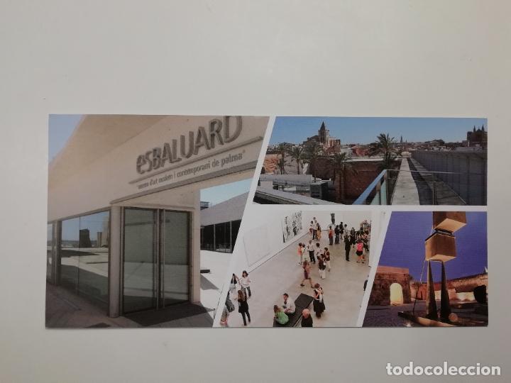 Folhetos de turismo: Hoja volandera EsBaluard Museu d'Art Modern i Contemporani de Palma de Mallorca Baleares Arte