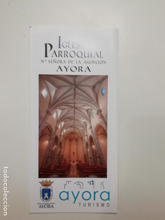 Folhetos de turismo: Folleto Iglesia Parroquial Nuestra Se&ntilde;ora de Ayora Valencia Comunitat Valenciana Turismo