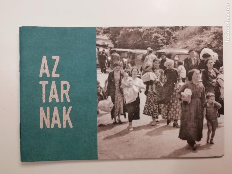 Folhetos de turismo: Folleto Aztarnak Recorrido sobre el bombardeo de Durango Duranguesado Guerra civil Vizcaya Euskadi