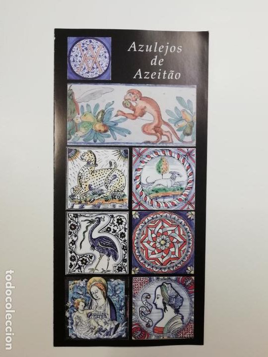 Folhetos de turismo: Folleto Azulejos de Azeit&atilde;o Set&uacute;bal Portugal Turismo